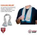 24 Hr Express Ship - White Cooling Towel, 12"x40", with full color sublimated logos
