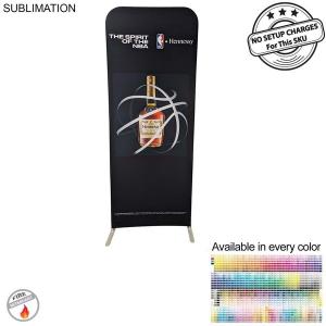 2'W x 78"H EuroFit Straight Wall Display Kit, with Full Color Graphics Double Sided, NO SETUP CHARGE